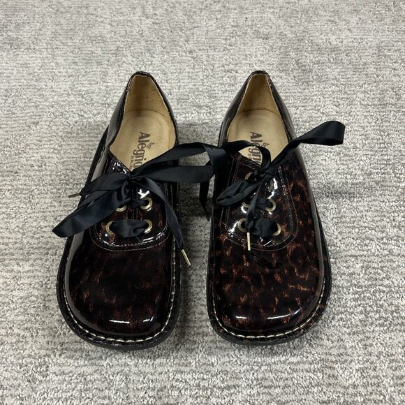 Algeria Abbi Platform Lace Up Comfort Shoes Womens 39 9 Tortoise Shell ABB-407 - Picture 3 of 9